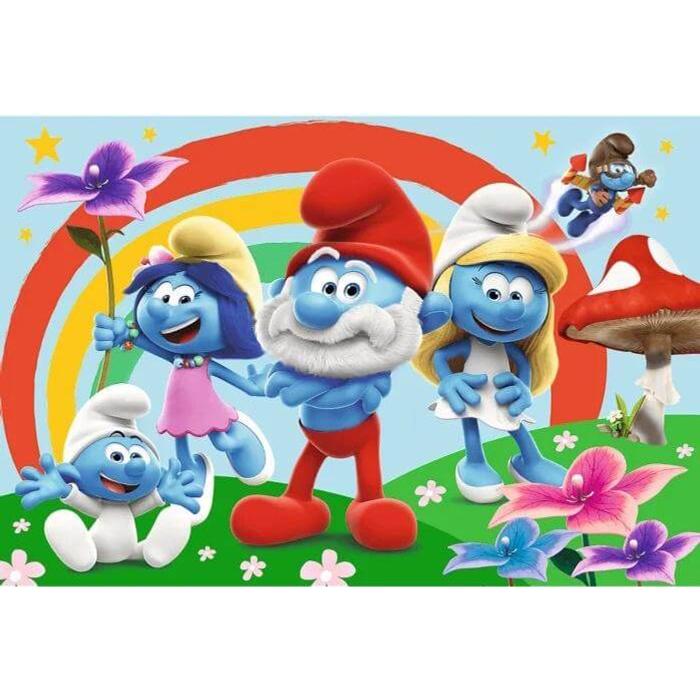 Trefl 14374 - Hupikék Törpikék - 24 db-os Maxi puzzle