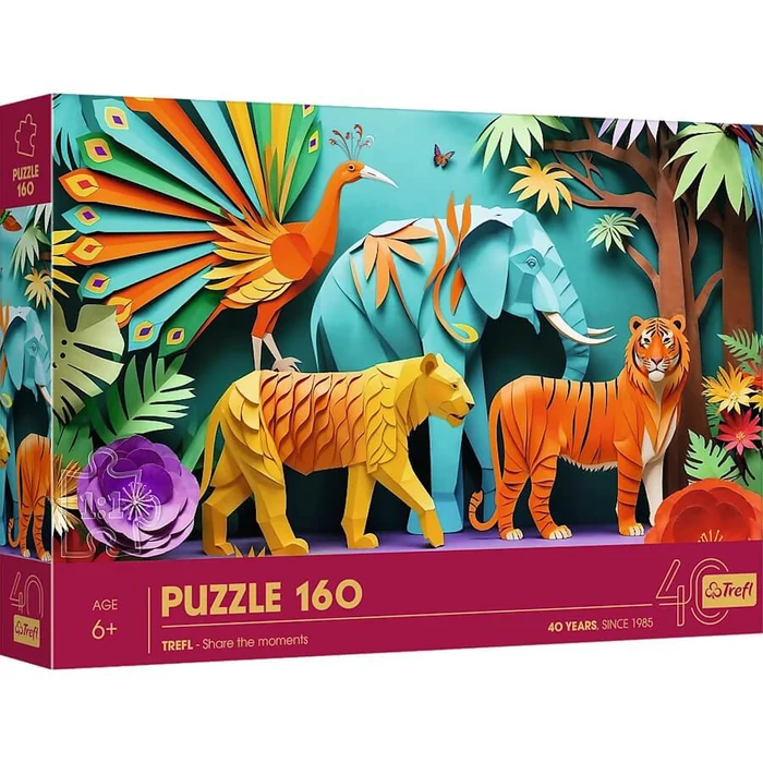 Trefl 40051 - 40 Éves Jubileum - Dzsungel - 160 db-os Paper Art puzzle