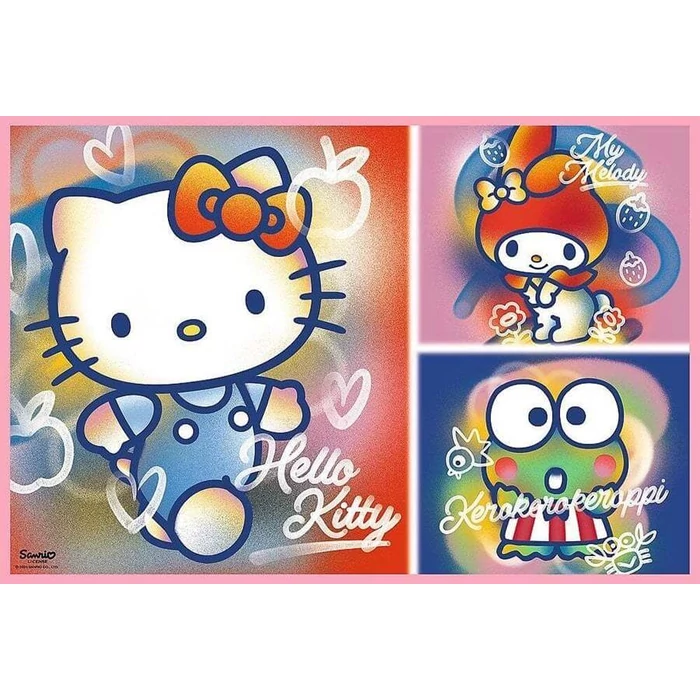 Trefl 13336 - Hello Kitty és barátai - 2 x 200 db-os puzzle