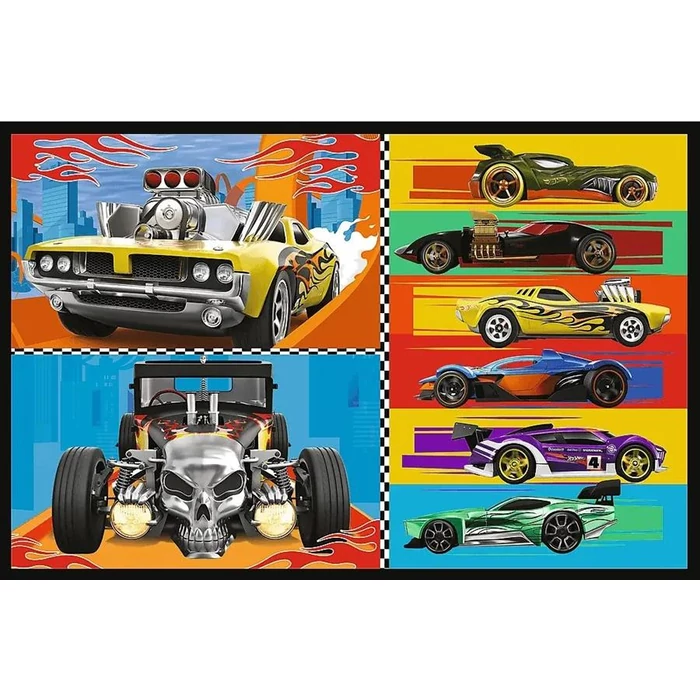 Trefl 34442 - Hot Wheels - 2 x 70 db-os puzzle
