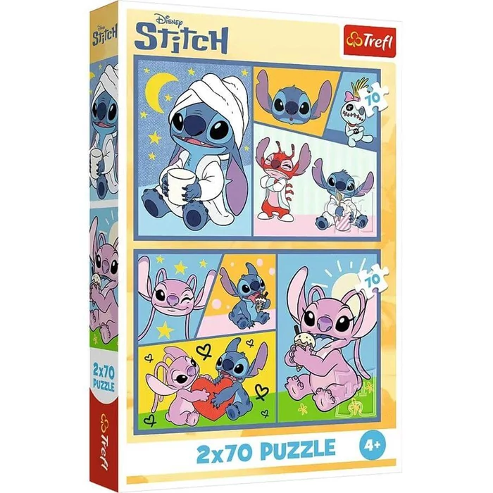 Trefl 34444 - Stitch kalandjai - 2 x 70 db-os puzzle