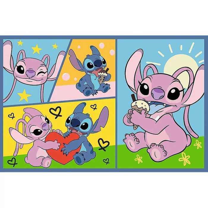 Trefl 34444 - Stitch kalandjai - 2 x 70 db-os puzzle