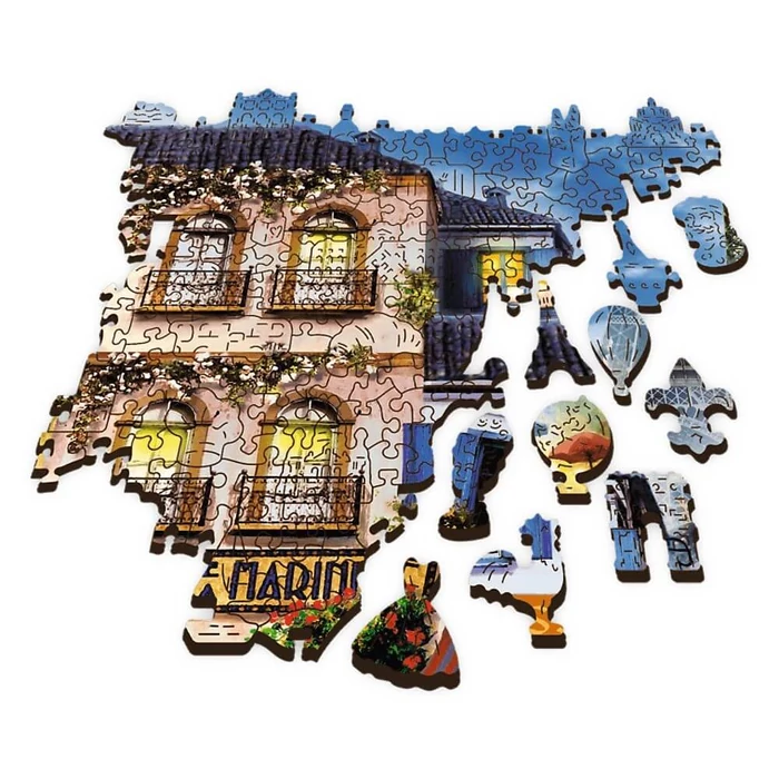 Trefl 20209 - Francia utca - 1000 db-os Wooden Puzzle