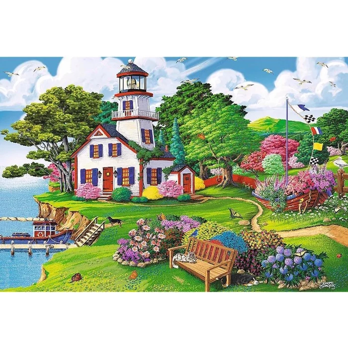 Trefl 20219 - Nyári menedékhely - 500+1 db-os Wooden Puzzle