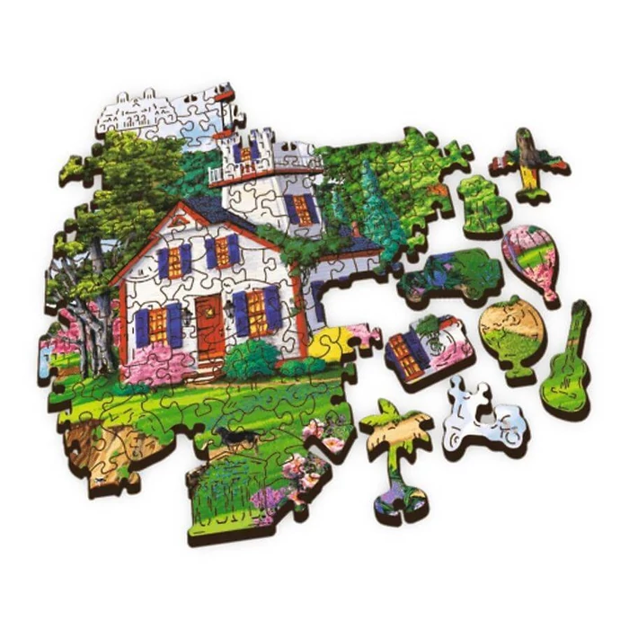 Trefl 20219 - Nyári menedékhely - 500+1 db-os Wooden Puzzle