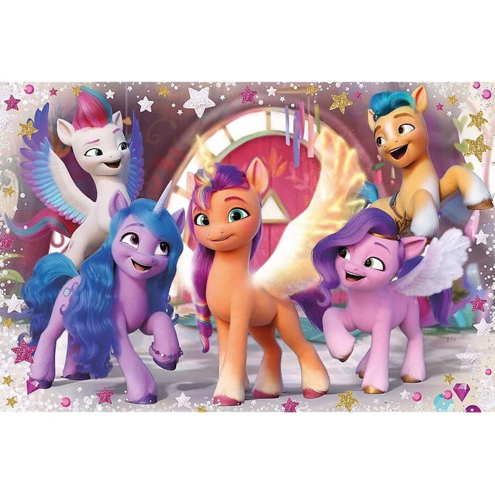 Trefl 14355 - My Little Pony - Vidám pónik napja - 24 db-os Maxi puzzle