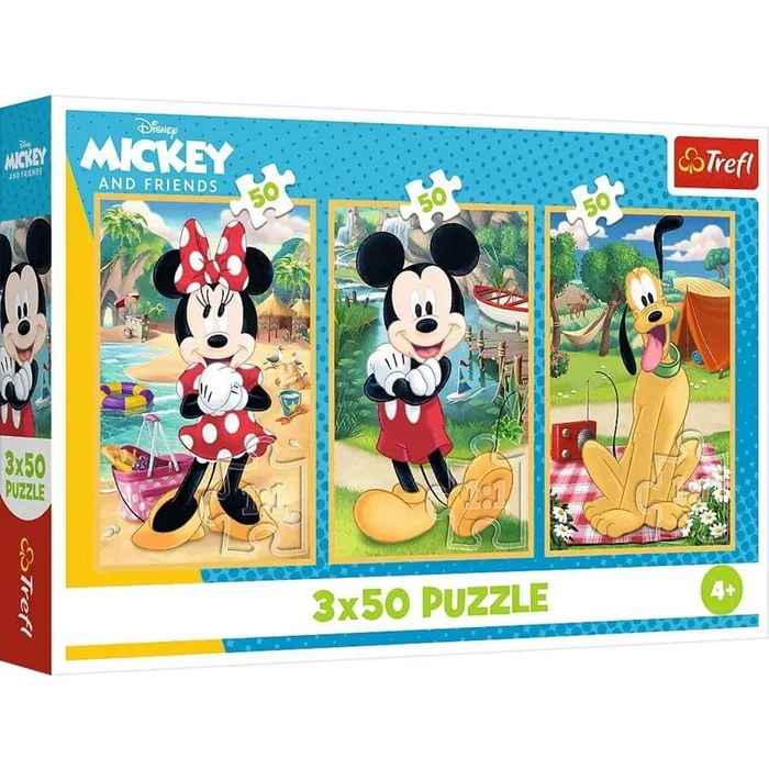 Trefl 34881 - Mickey egér és barátai - 3 x 50 db-os puzzle
