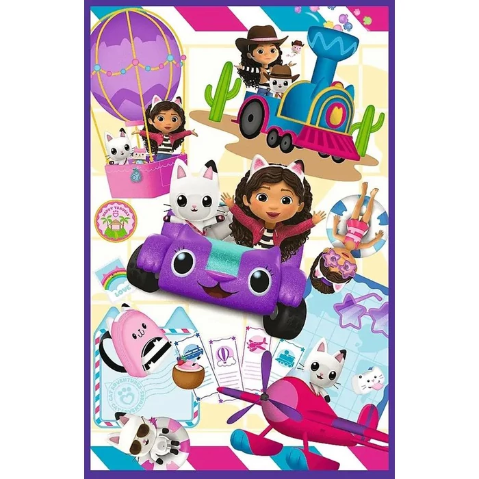 Trefl 34882 - Gabi babaháza - Színes kalandok - 3 x 80 db-os puzzle