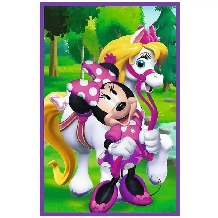Trefl 34889 - Minnie egér - 3 x 80 db-os puzzle