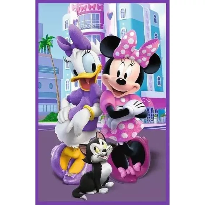 Trefl 34889 - Minnie egér - 3 x 80 db-os puzzle