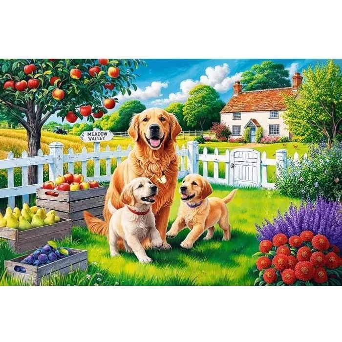 Trefl 23101 - Easy Piece - Kutyák a farmon - 300 db-os XXL puzzle