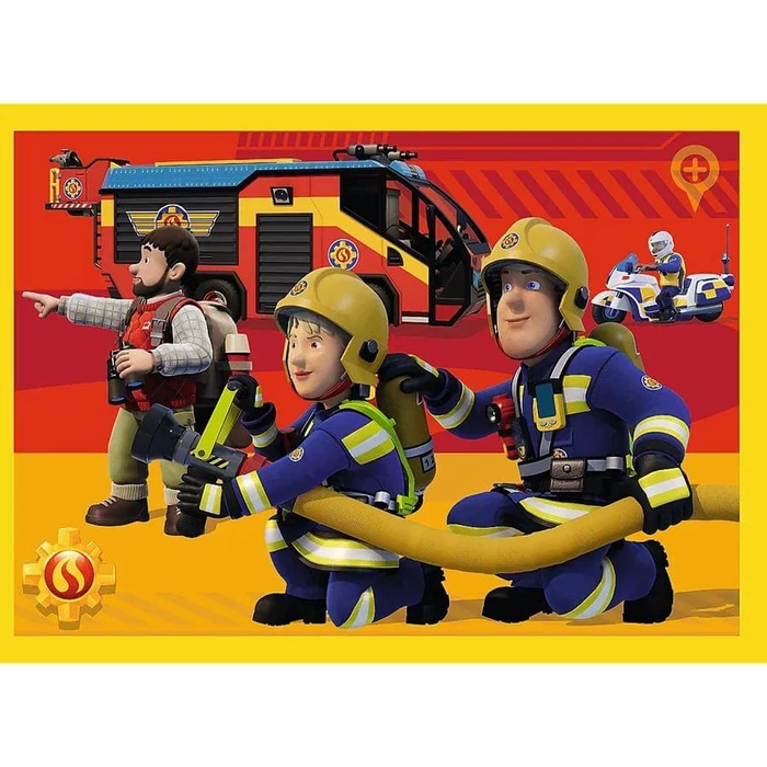 Trefl 34348 - Sam, a tűzoltó - 4 az 1-ben (35,48,54,70 db-os) puzzle