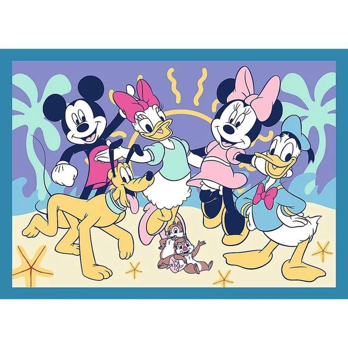 Trefl 34669 - Mickey egér és barátai - 4 az 1-ben (35,48,54,70 db-os) puzzle