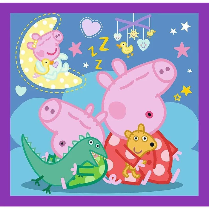 Trefl 34893 - Peppa malac - 3 az 1-ben (20, 36, 50 db-os) puzzle