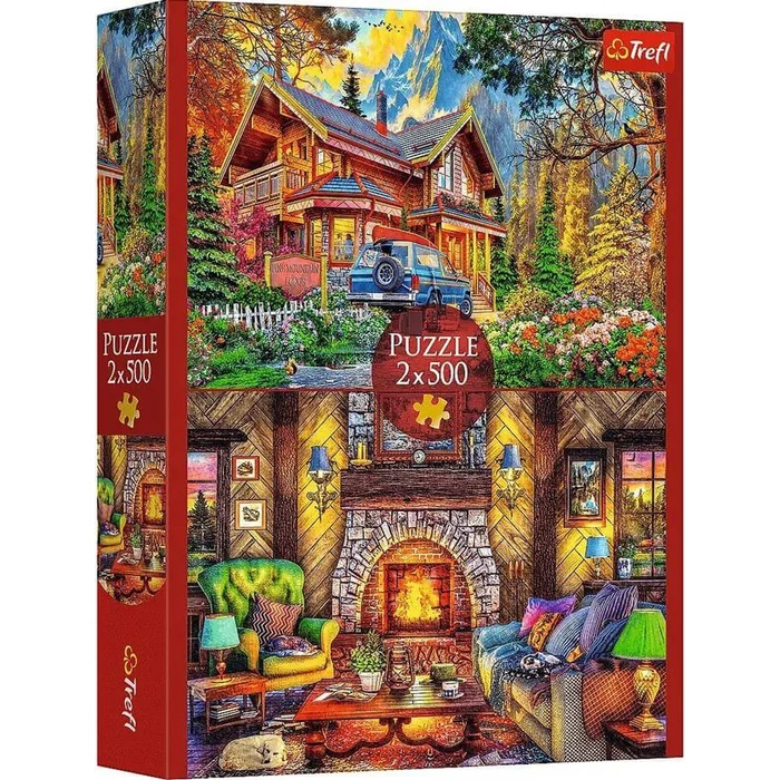 Trefl 37534 - Kirándulás a hegyekbe - 2 x 500 db-os puzzle