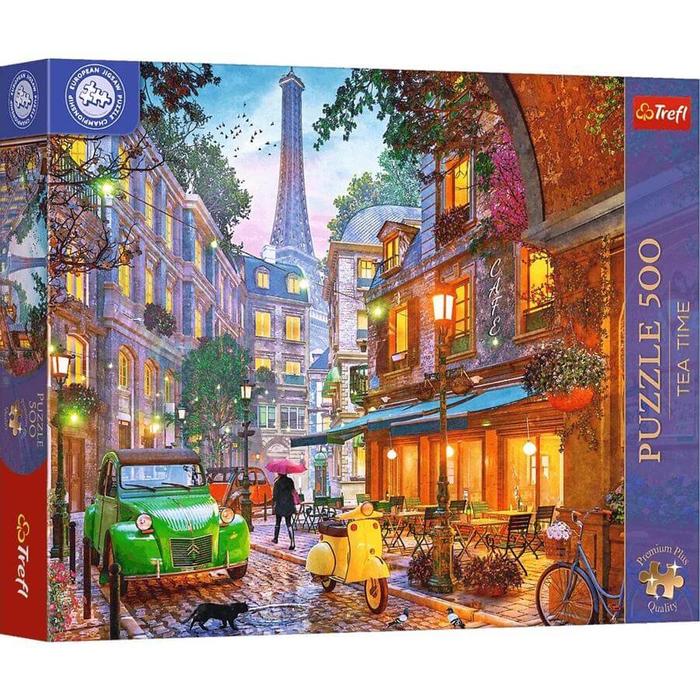 Trefl 37614 - European Puzzle Championship - Tea Time - Párizsi kávézó - 500 db-os Premium Plus puzzle
