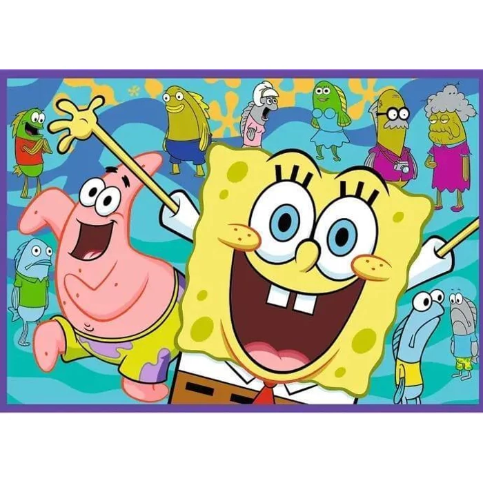Trefl 13342 - Spongyabob különös világa - 4 x 250 db-os puzzle