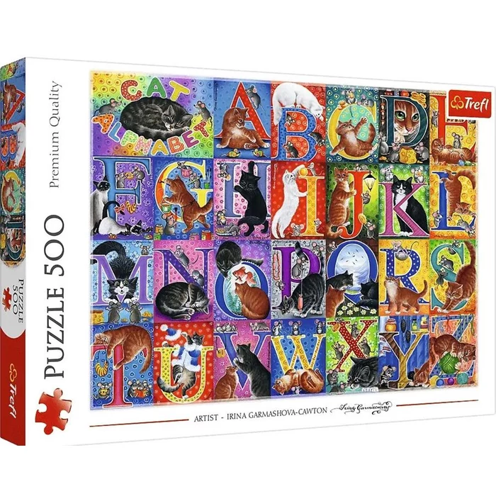 Trefl 37527 - Cica ABC - 500 db-os puzzle