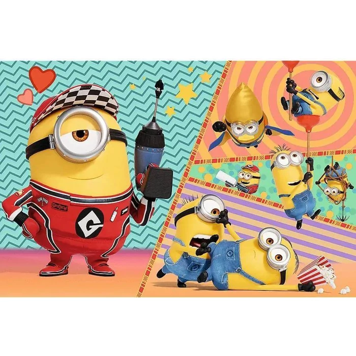 Trefl 17395 - Gru 4 - Boldog Minyonok - 60 db-os puzzle