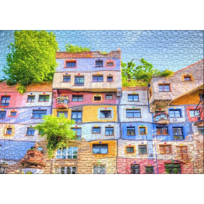 Ulmer 1821 - Hundertwasserhouse, Wien - 2000 db-os puzzle