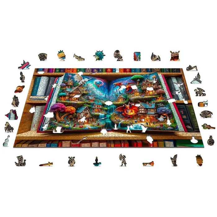 Wooden City 1010 db-os fa puzzle - Elvarázsolt mesék (NB0801-XL)