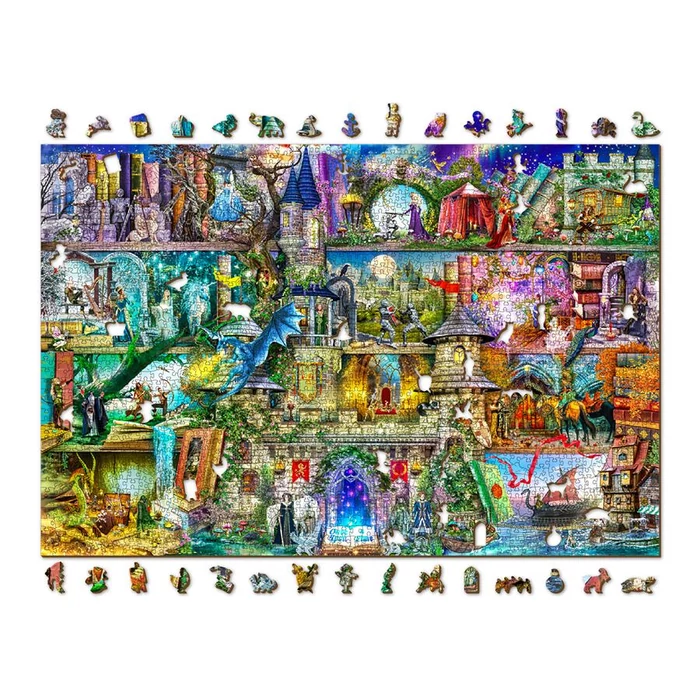 Wooden City 2000 db-os fa puzzle - Egyszer volt, hol nem volt (AL2000-0146-XXL)