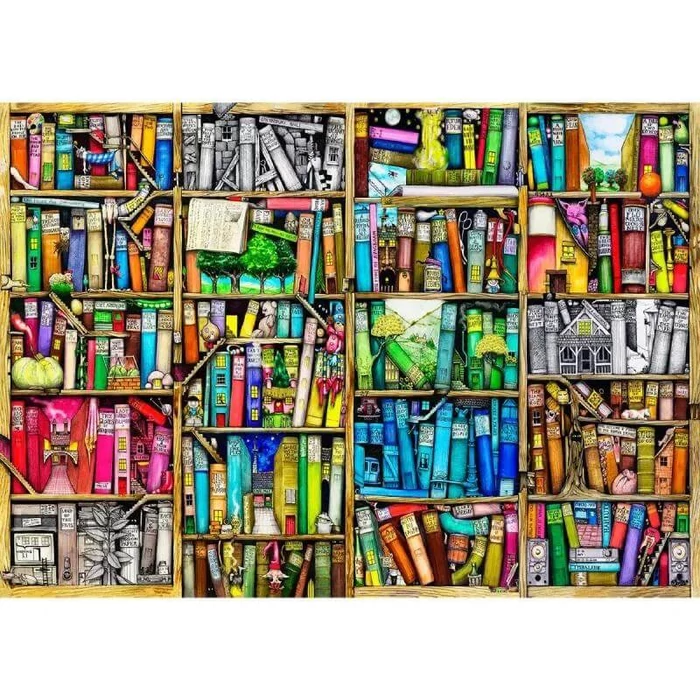 Wooden City LB4000-0128-XXXL - Könyvespolc - 4000 db-os fa puzzle