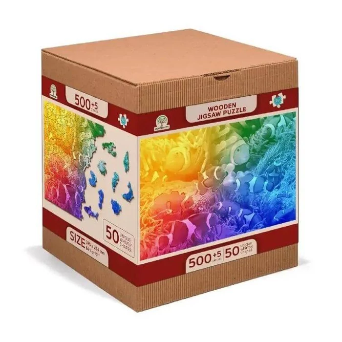 Wooden City NB505-0031-L - Trópusi halak - 500 db-os fa puzzle