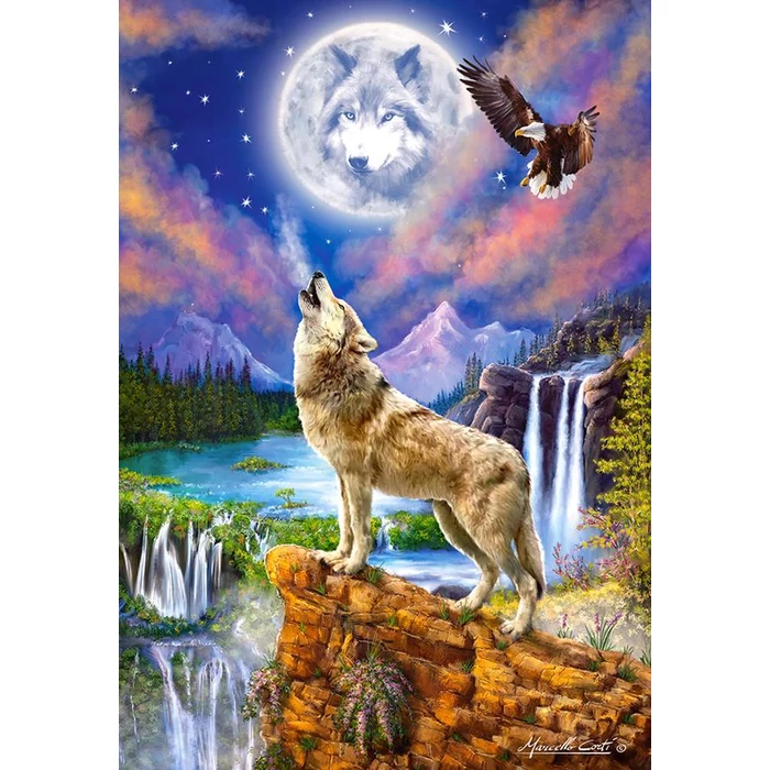 Castorland C-151806 - Farkas az éjszakában - 1500 db-os puzzle
