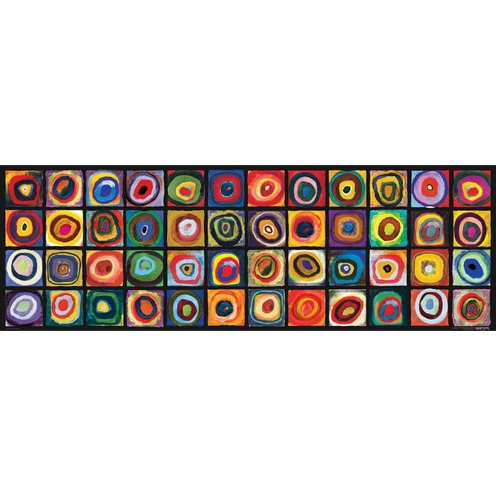 EuroGraphics 6010-5443 - Panoráma puzzle - Color Study of Squares, Kandinsky - 1000 db-os puzzle