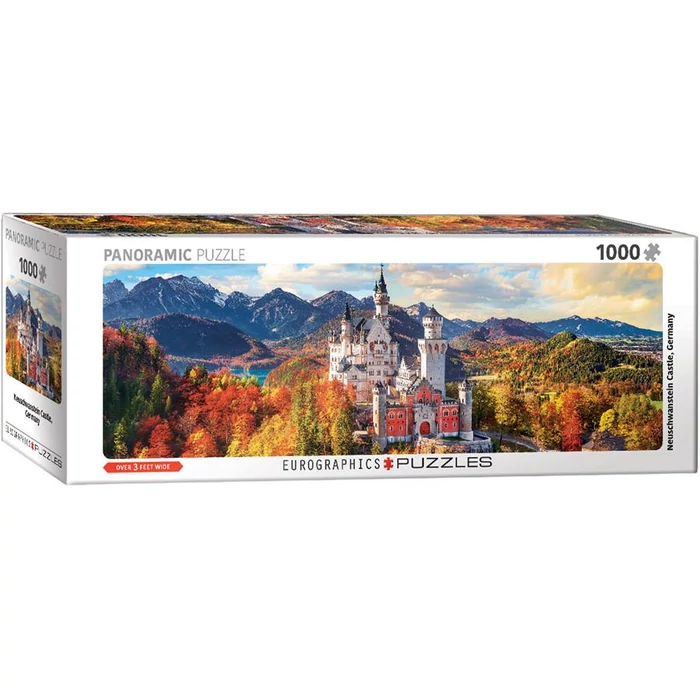 EuroGraphics 6010-5444 - Panoráma puzzle - Neuschwanstein Castle, Germany - 1000 db-os puzzle
