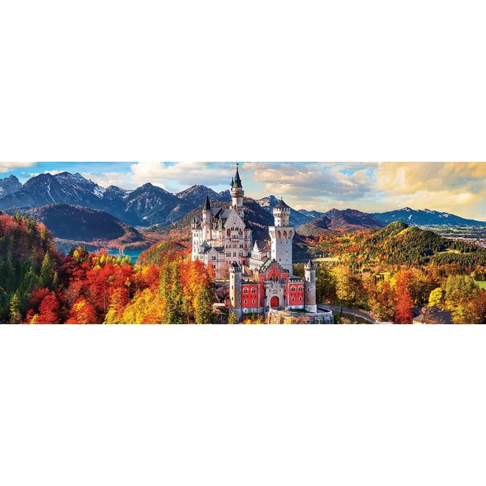 EuroGraphics 6010-5444 - Panoráma puzzle - Neuschwanstein Castle, Germany - 1000 db-os puzzle