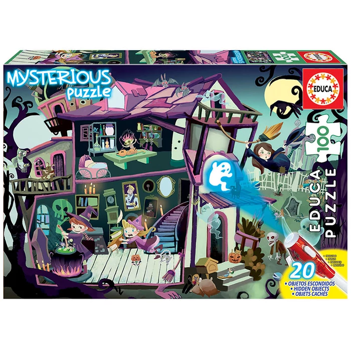 Educa 18611 - Mysterious puzzle - Kísértetház - 100 db-os puzzle