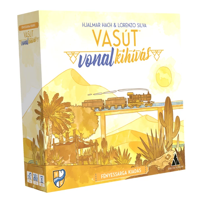 Vasútvonal kihívás társasjáték - Fényessárga kiadás