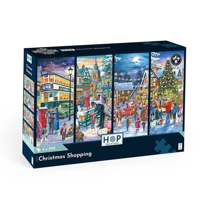 House of Puzzles 0719 - Christmas Shopping - 4 x 500 db-os puzzle
