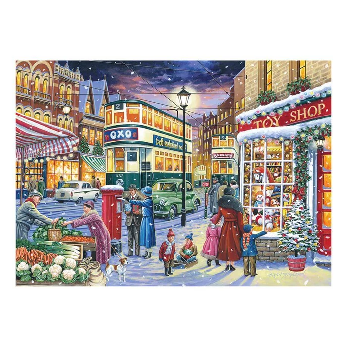 House of Puzzles 0719 - Christmas Shopping - 4 x 500 db-os puzzle