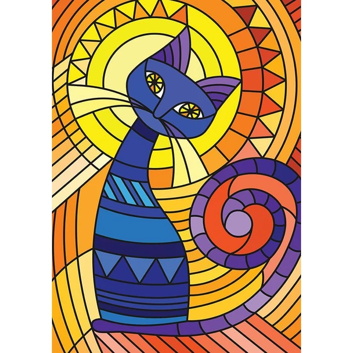 Yazz 3840 - Geometric Cat - 1000 db-os puzzle
