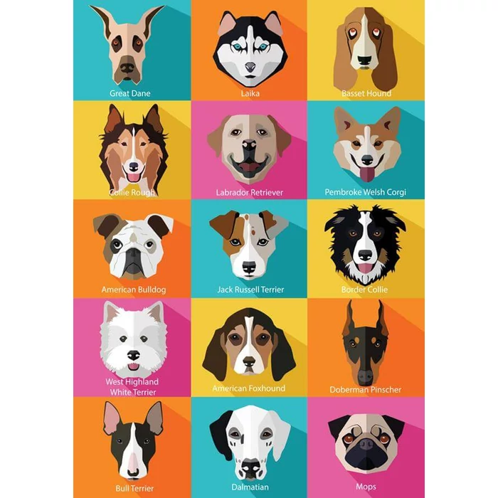 Yazz 3870 - The Dogs - 1000 db-os puzzle
