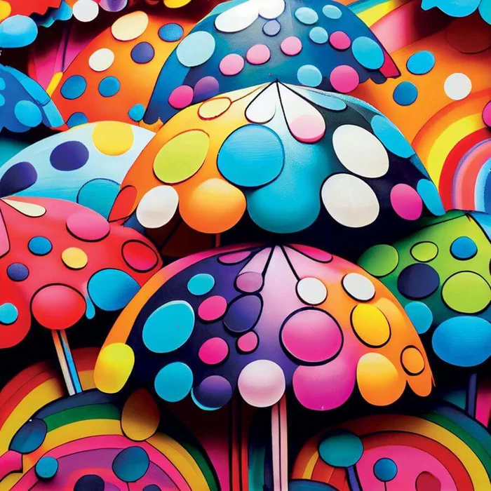 Yazz 3841 - Colorful Umbrella  - 1023 db-os puzzle