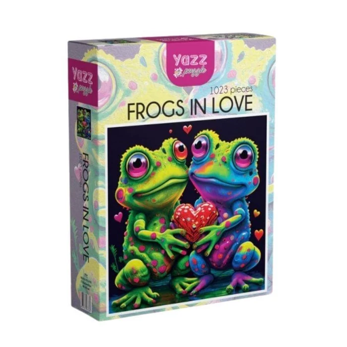 Yazz 3834 - Frogs In Love - 1023 db-os puzzle