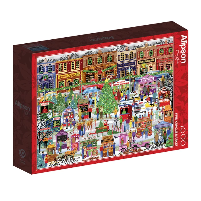 Alipson 50058 - Kris Kringle Market - 1000 db-os puzzle