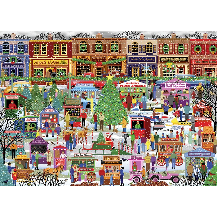 Alipson 50058 - Kris Kringle Market - 1000 db-os puzzle