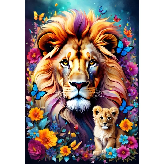 Alipson 50123 - Lions - Maternal Love Collection - 1000 db-os puzzle