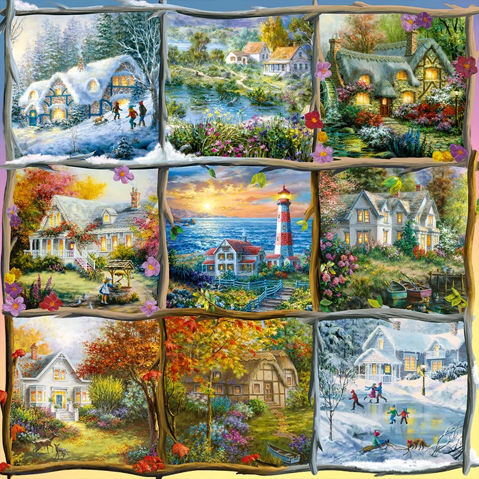 Alipson 50044 - Seasons Nine Patch - 1000 db-os puzzle