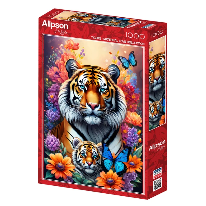 Alipson 50117 - Tigers - Maternal Love Collection - 1000 db-os puzzle