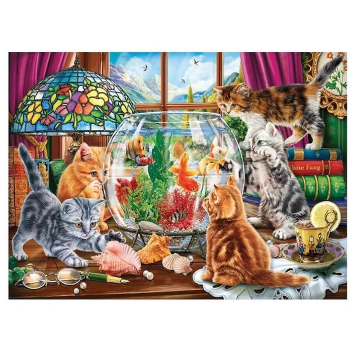 Anatolian 1142 - Kittens and Aquarium - 1000 db-os puzzle