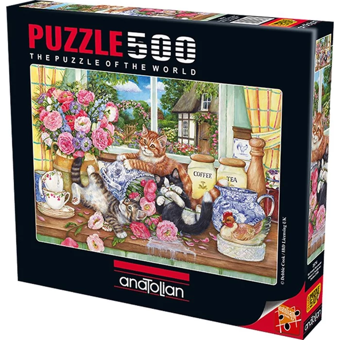 Anatolian 3574 - Kittens in the Kitchen - 500 db-os puzzle