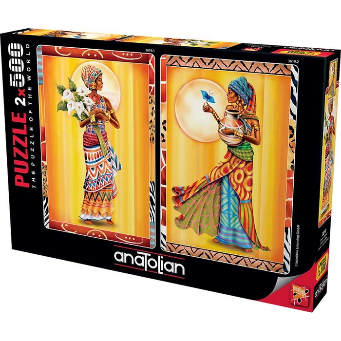 Anatolian 3619 - African Ladies - 2 x 500 db-os puzzle