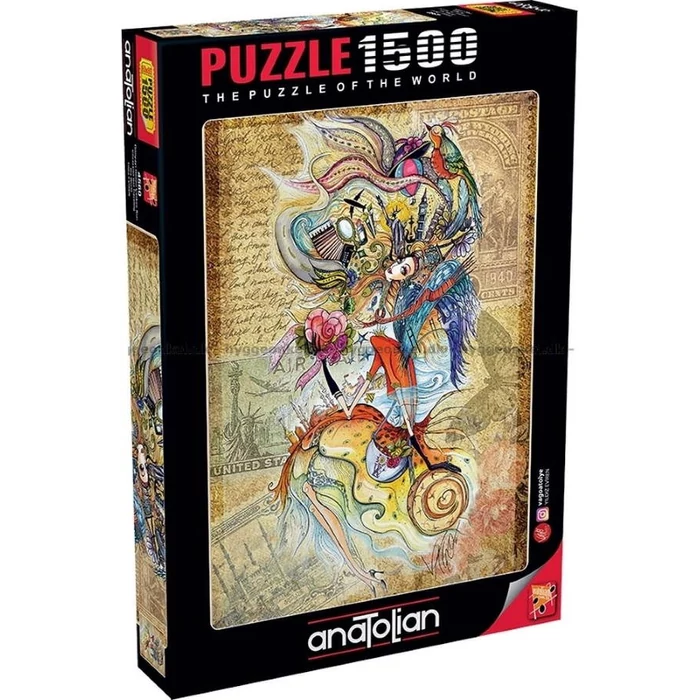 Anatolian 4560 - Circassian Girl Taveling the World - 1500 db-os puzzle