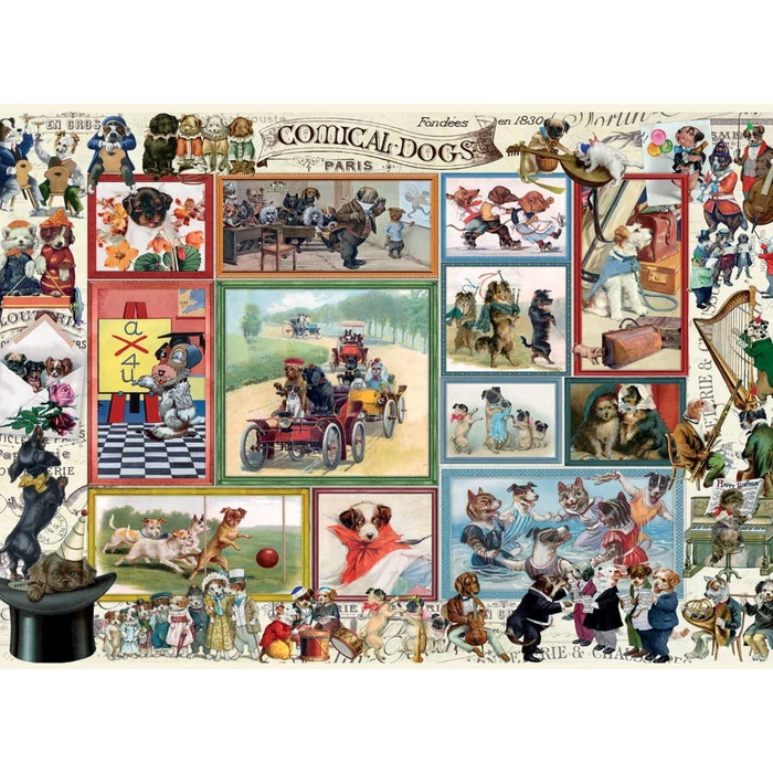 Anatolian 3611 - Cute Kittens & Comical Dogs - 2 x 500 db-os puzzle